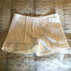 DVF White Lace shorts